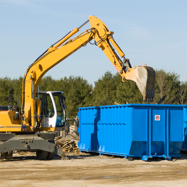 what size residential dumpster rentals are available in Glenmont Ohio